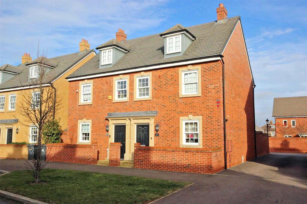 3 bedroom semidetached house for sale in Wilkinson Road, Kempston, Bedford, Bedfordshire, MK42
