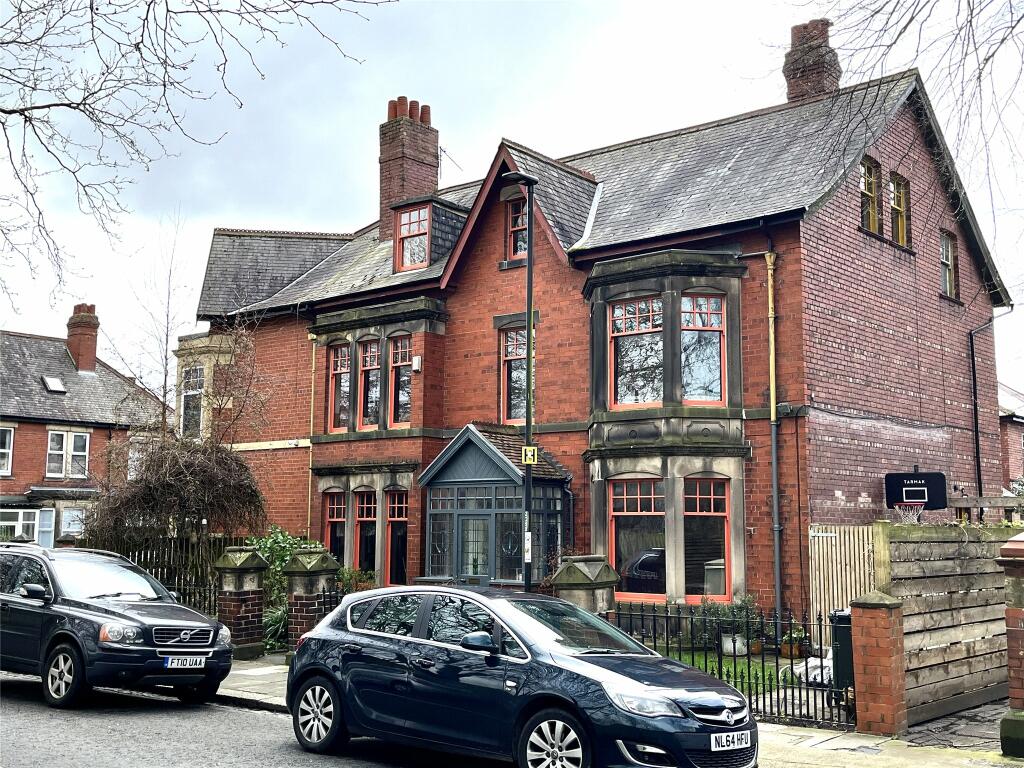 6 bedroom semi-detached house for sale in Cartington Terrace, Heaton, Newcastle Upon Tyne, Tyne & Wear, NE6