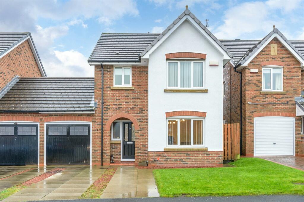 3 bedroom link detached house for sale in Burghley Gardens, Pegswood