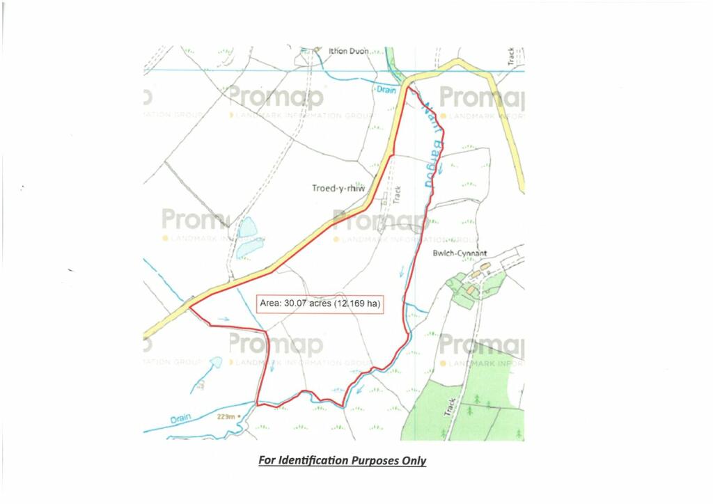 Farm land for sale in Rhandirmwyn, Llandovery, SA20