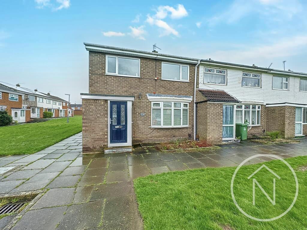 3 bedroom end of terrace house for sale in Bannockburn Way, Billingham