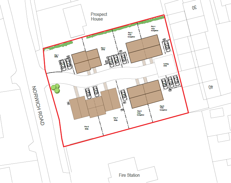 Residential development for sale in Norwich Road, Holt, Norfolk, NR25