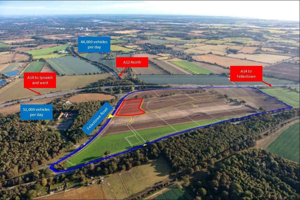Land for sale in Seven Hills Business Park, Felixstowe Road, Nacton