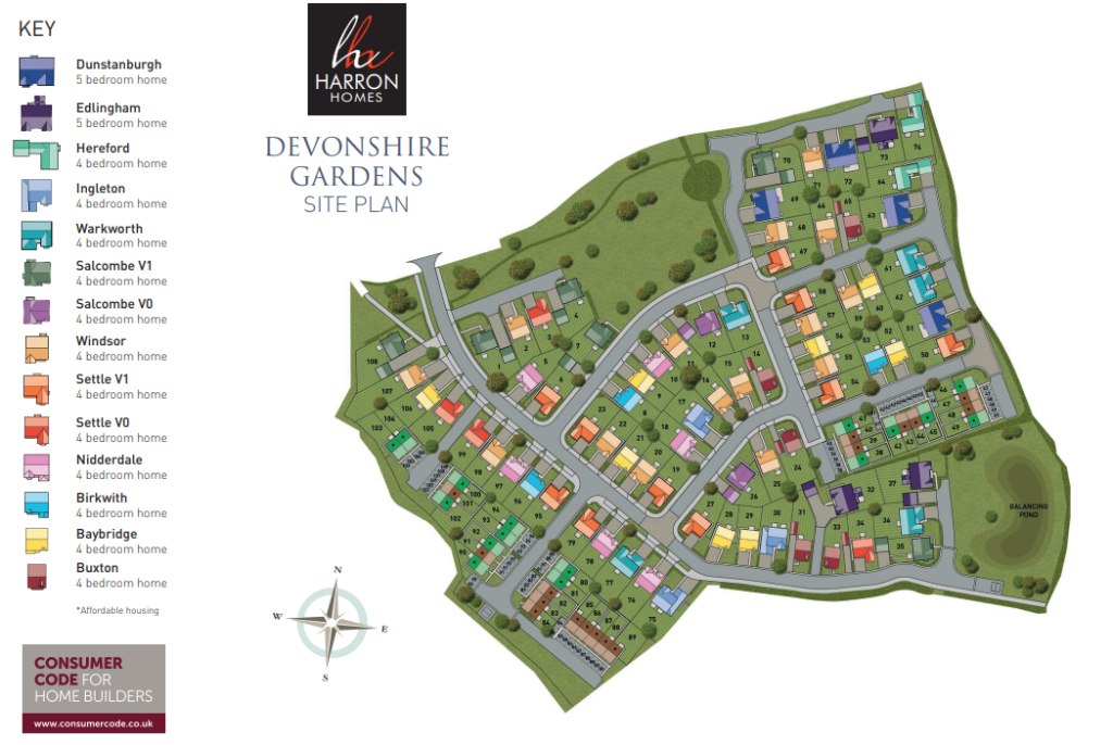 Contact Devonshire Gardens New Homes Development by Harron Homes (North Midlands)