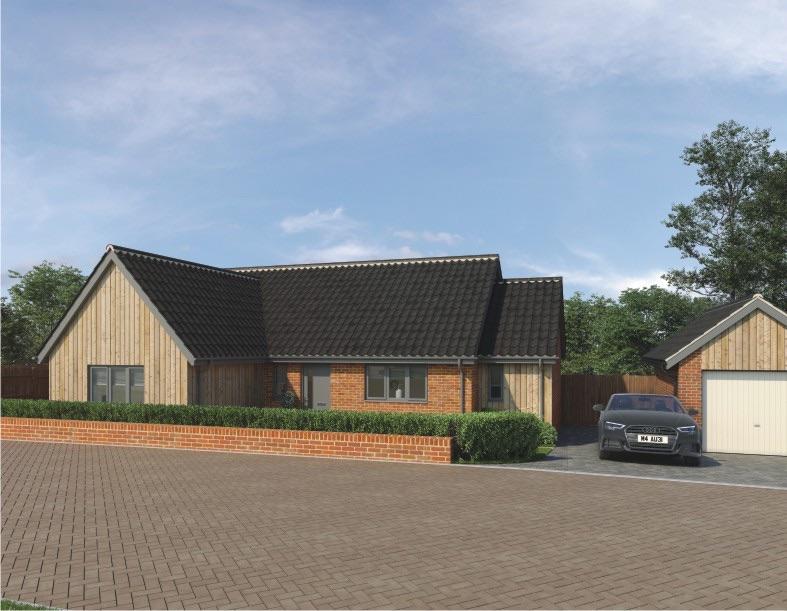 3 bedroom bungalow for sale in St. Peters Close, Charsfield, Woodbridge
