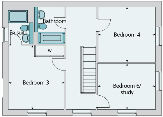 Second floor plan