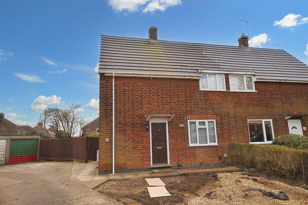 2 bedroom semidetached house for sale in West Glebe Road, Corby, NN17