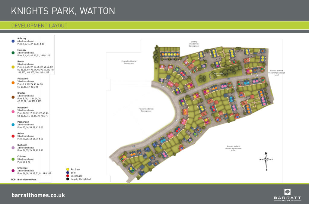 Contact Knights Park New Homes Development by Barratt Homes
