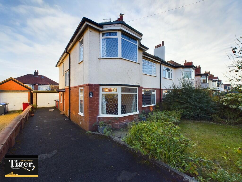 3 bedroom semidetached house for sale in Holly Road, Blackpool, FY1