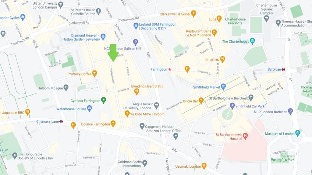 Hatton Garden London Map Office To Lease In Wren House, 43 Hatton Garden, London, Ec1N 8El, Ec1N