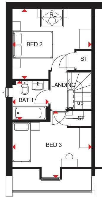Kingsville second floor plan