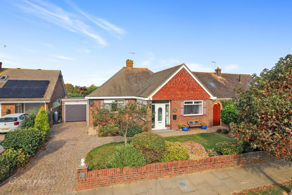 2 bedroom bungalow for sale in Hudson Drive, Rustington, West Sussex, BN16
