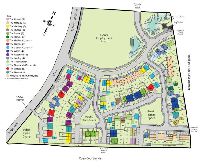 Nelson's Park New Homes Development by Persimmon Homes Anglia