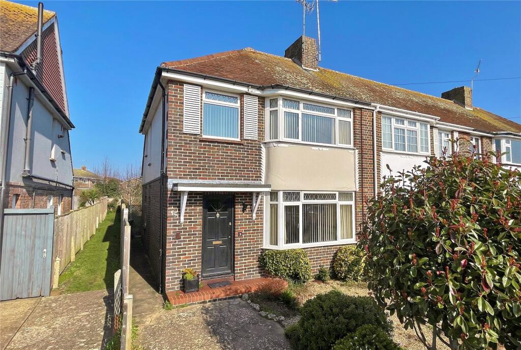 3 bedroom semi-detached house for sale in Keymer Crescent, Goring-by-Sea, Worthing, West Sussex, BN12