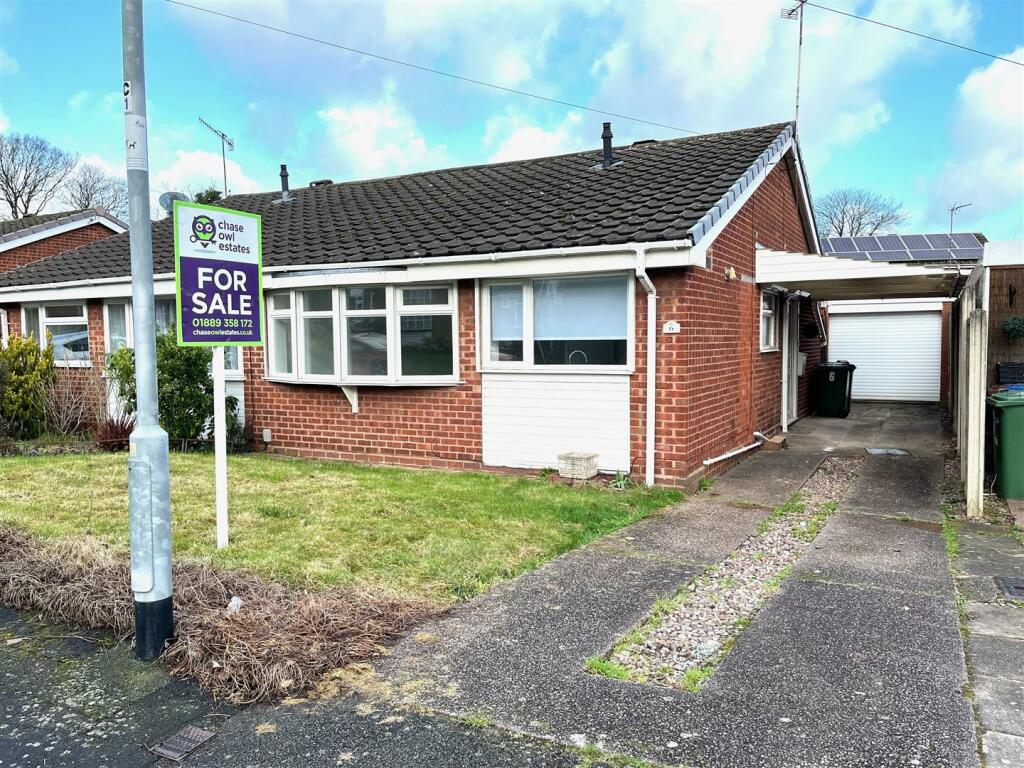 2 bedroom semidetached bungalow for sale in Gorseburn Way, Rugeley, WS15