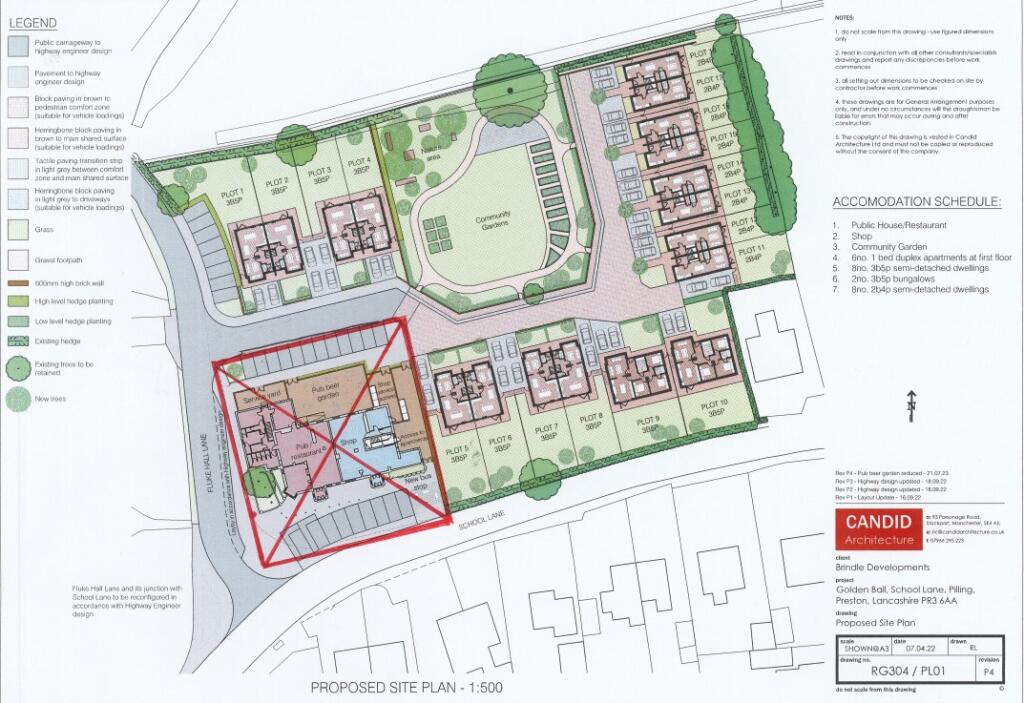 Main image of property: Land to rear of former Golden Ball Pub, Pilling, PR3 6AA