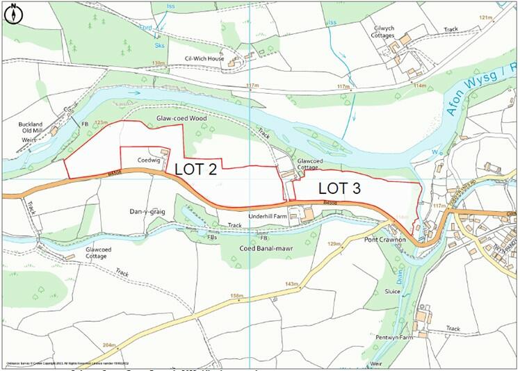 Land for sale in Glawcoed Farm, Nr Llangynidr, Brecon, Powys, LD3