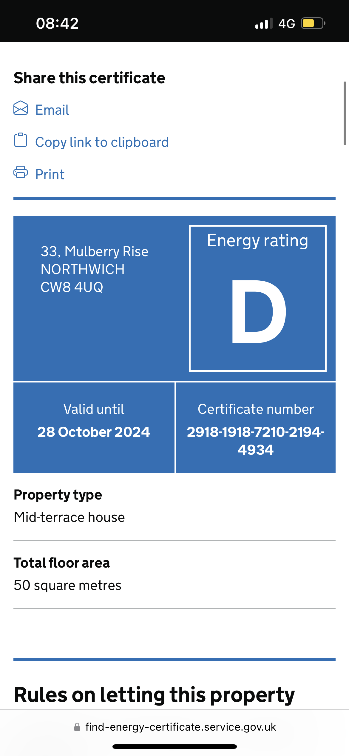 2 bedroom terraced house for sale in Mulberry Rise, Northwich, CW8