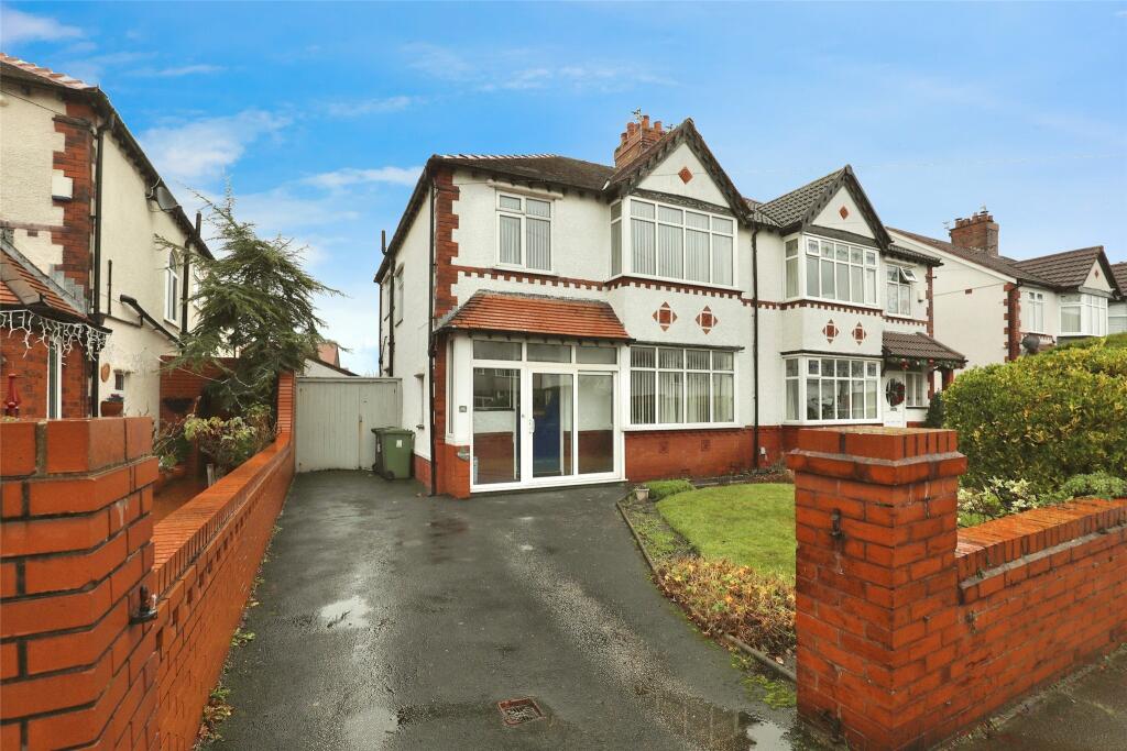 3 bedroom semidetached house for sale in Manor Road, Crosby, Liverpool, Merseyside, L23