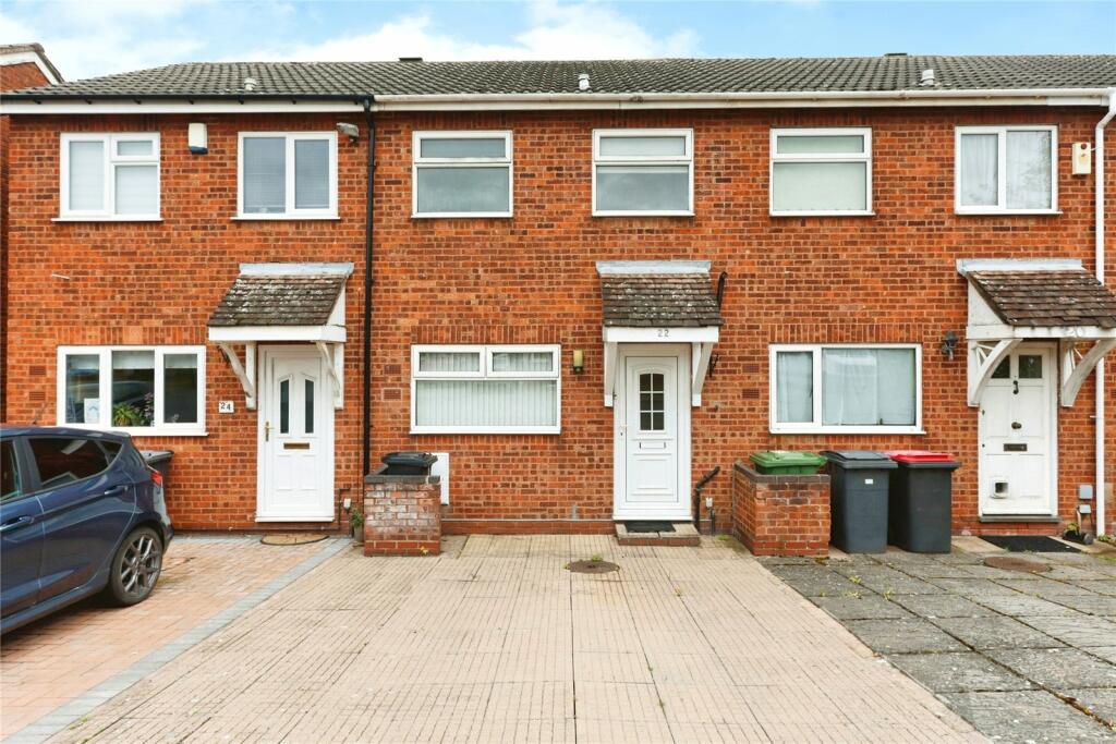 2 bedroom terraced house for sale in Augustus Close, Coleshill