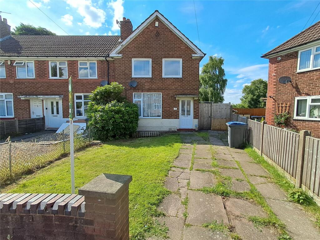 2 bedroom end of terrace house for sale in Anerley Grove, Kingstanding