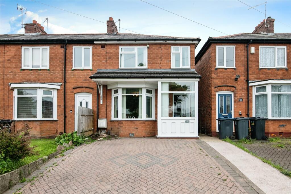 3 bedroom end of terrace house for sale in Wood Lane, Woodgate, Birmingham, West Midlands, B32