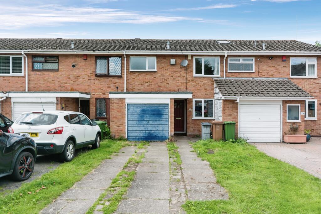 3 bedroom terraced house for sale in Banbrook Close, Solihull, West Midlands, B92