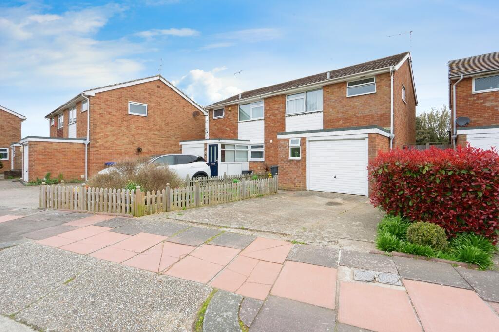 3 bedroom semi-detached house for sale in Coleridge Crescent, Goring-by-Sea, Worthing, West Sussex, BN12