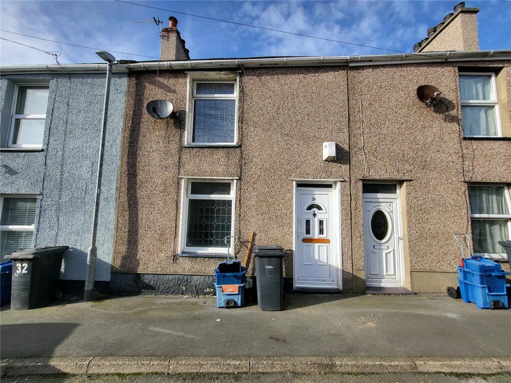 3 bedroom terraced house for sale in Cecil Street, Holyhead, Isle of Anglesey, LL65