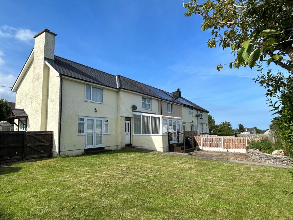 4 bedroom end of terrace house for sale in Old Council Houses, Brynteg, Isle of Anglesey, Sir