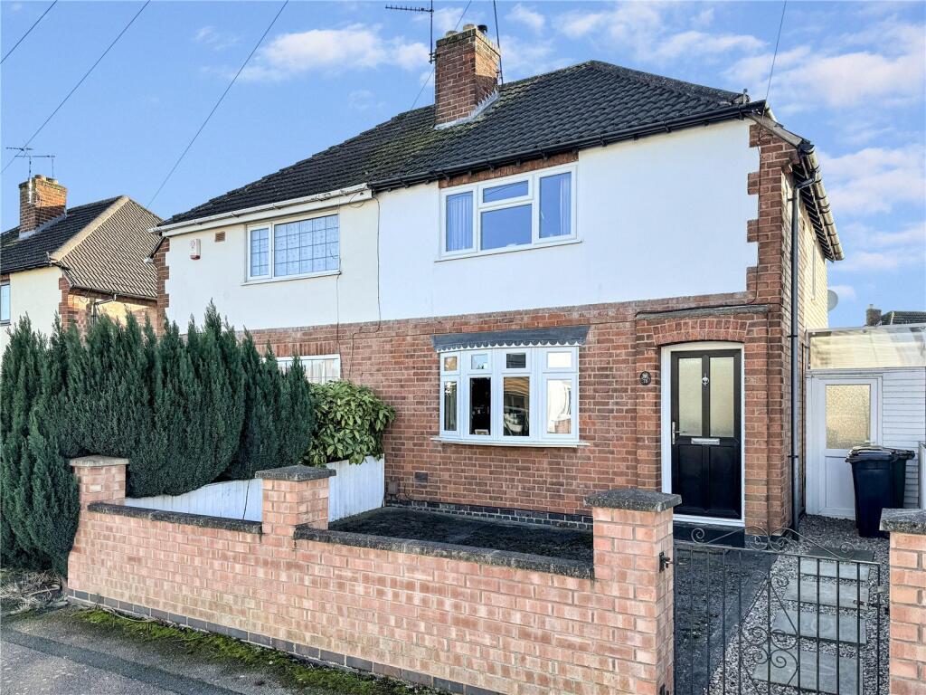 3 bedroom semidetached house for sale in Burleigh Avenue, Wigston