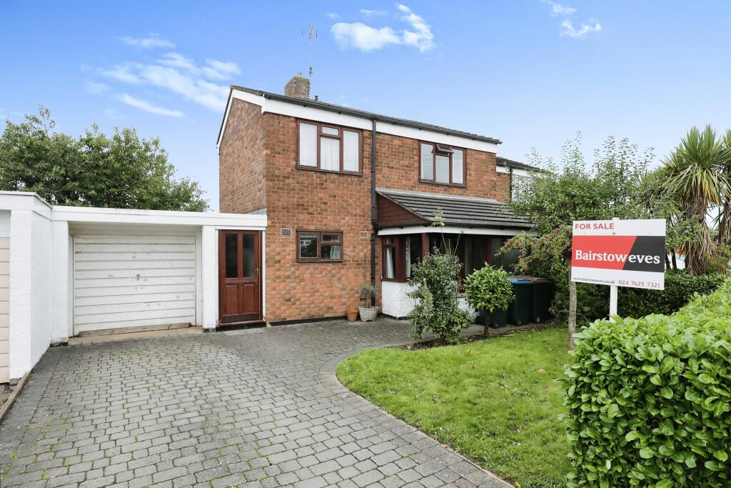 3 bedroom semi-detached house for sale in Exminster Road, Coventry, West Midlands, CV3