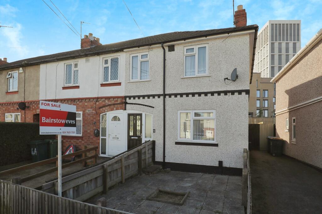 3 bedroom end of terrace house for sale in Strathmore Avenue, Coventry, West Midlands, CV1