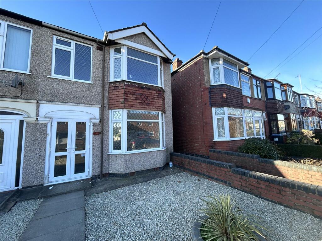 3 bedroom end of terrace house for sale in Middlemarch Road, Coventry, West Midlands, CV6
