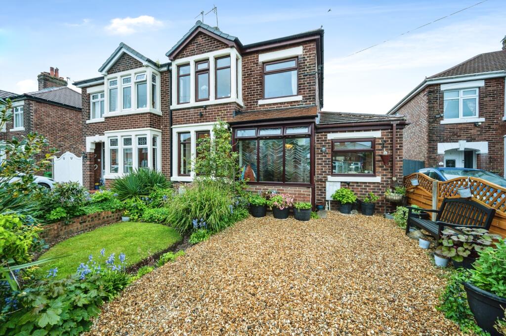 3 bedroom semi-detached house for sale in Ashbourne Road, WARRINGTON, Cheshire, WA5
