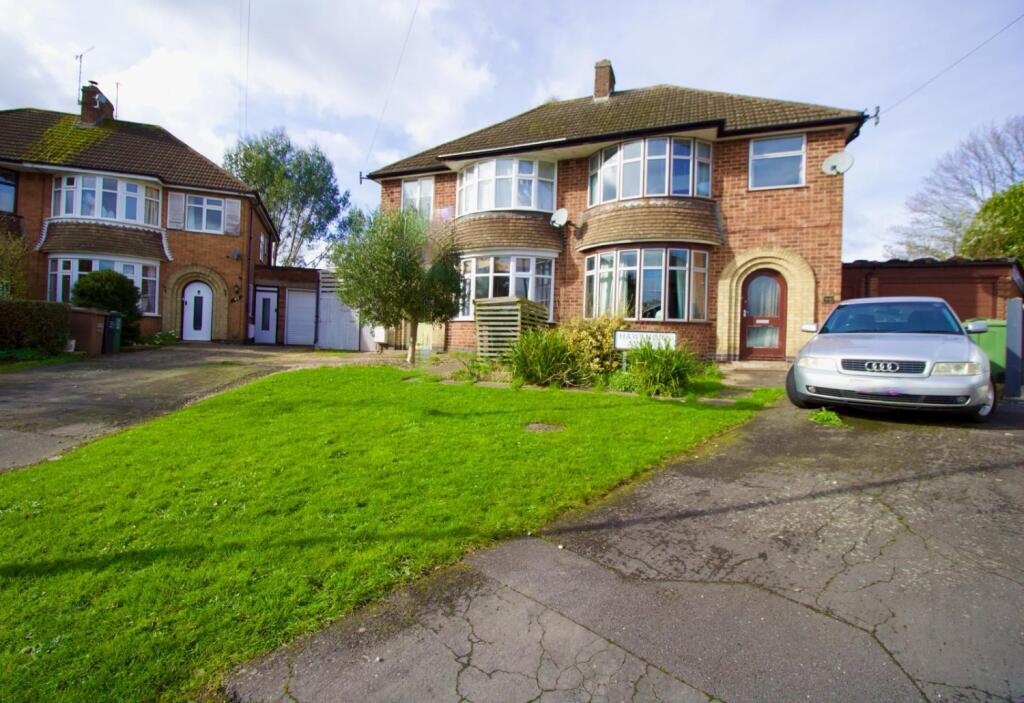3 bedroom semidetached house for sale in Hawthorn Avenue, Birstall, Leicester, LE4 4HJ, LE4