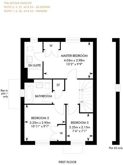 The Alfold Himscot Semi-Detached, First Floor