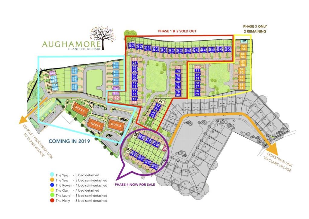 4 bedroom detached house for sale in The Oak, Aughamore, Clane, Co