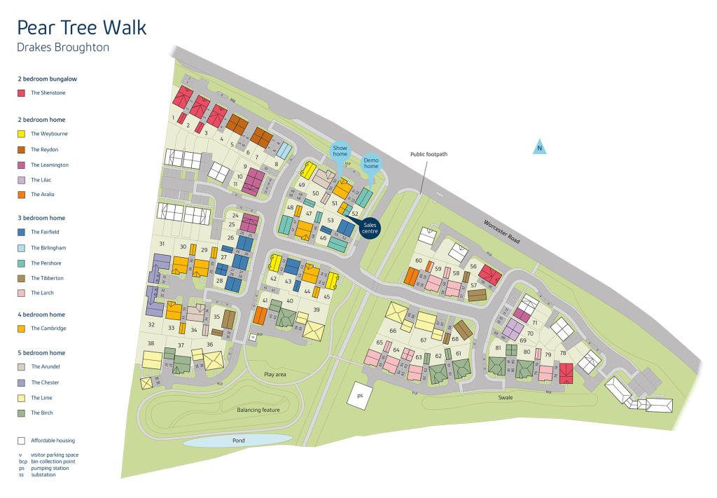 Contact Pear Tree Walk New Homes Development by Bovis Homes West Midlands