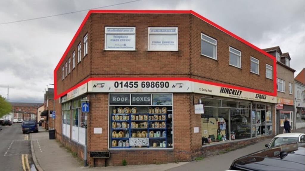 Main image of property: First Floor, 13 Derby Road, Hinckley, Leicestershire, LE10 1QD