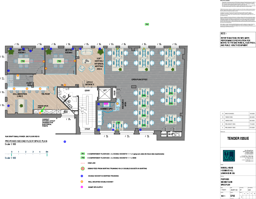 SP02 T3 Proposed Second Floor Space PlanA3 RJM DRAFT SMALL POWER 2ND FLOOR REV B.pdf