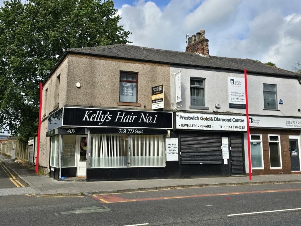 Commercial property for sale in 409 411 Bury New Road, Prestwich, M25