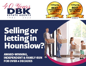 Get brand editions for DBK Estate Agents, Hounslow