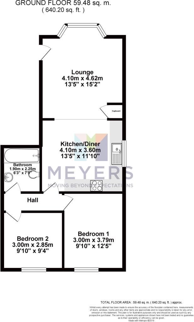B&W Floorplan