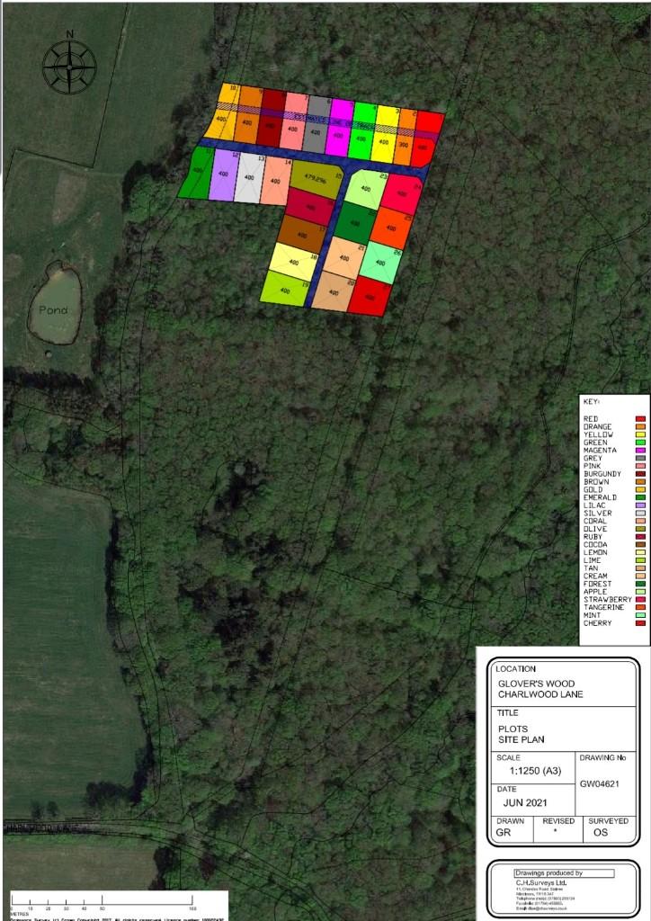Land for sale in Glovers Wood, Charlwood Lane, Charlwood, Surrey