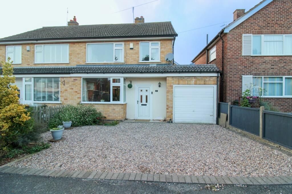 3 bedroom semidetached house for sale in Ratcliffe Drive, Huncote, LE9