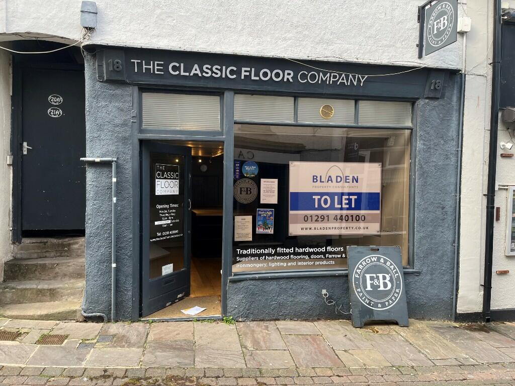 High street retail property to lease in 18 St. Mary Street, Chepstow