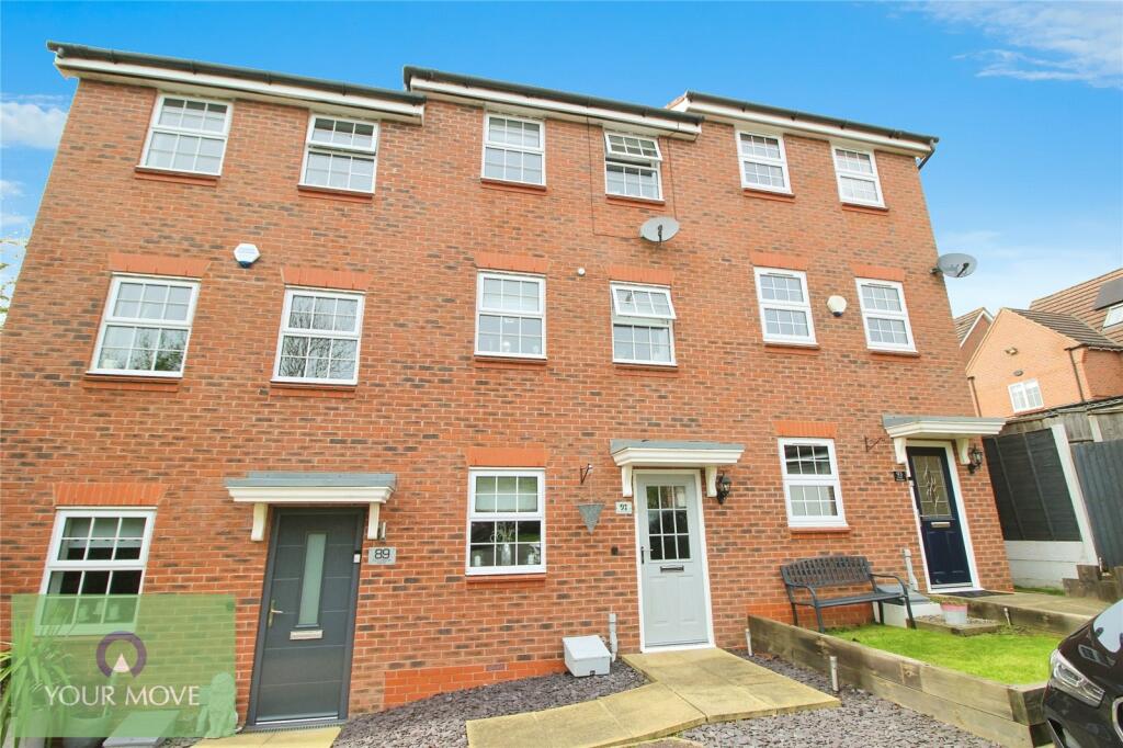 4 bedroom terraced house for sale in Royal Worcester Crescent, Bromsgrove, Worcestershire, B60