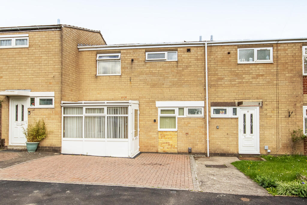 3 bedroom terraced house for sale in Cromarty Close, Sinfin, DE24