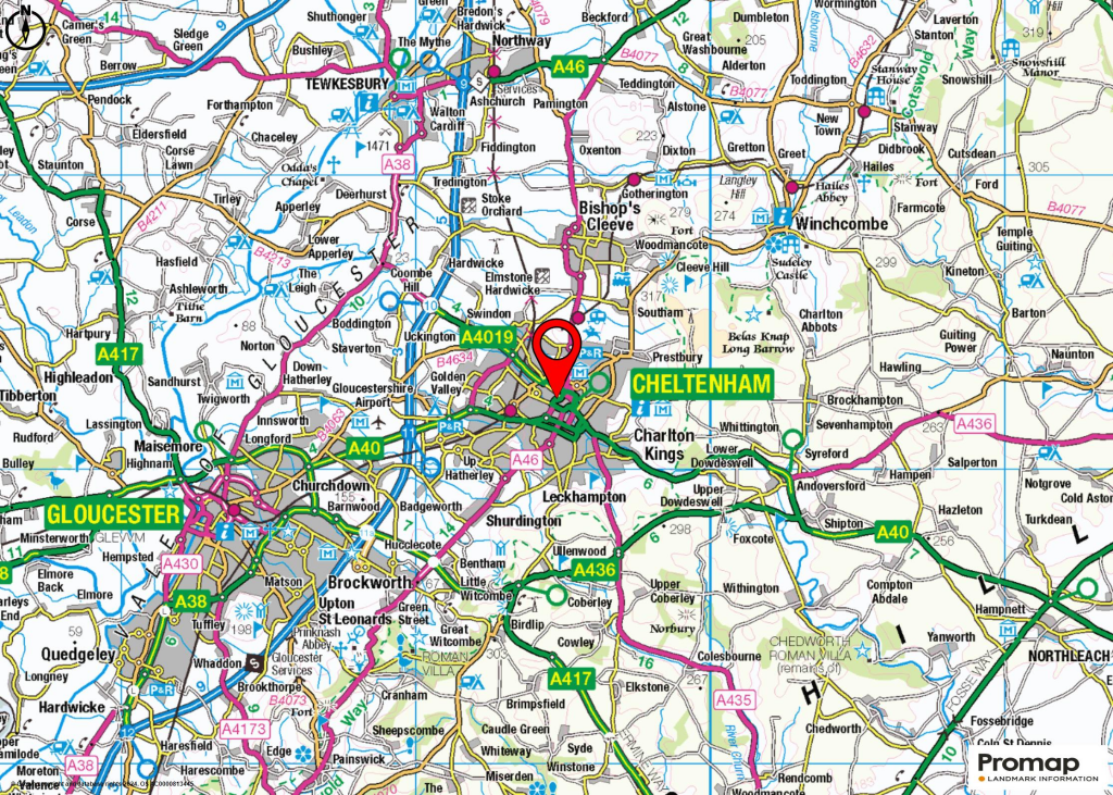 Revolution Cheltenham  Location Map.png